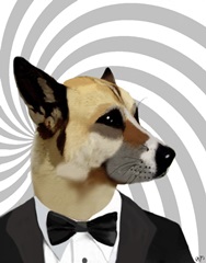 Debonair James Bond Dog