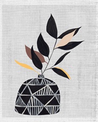 Decorated Vase with Plant IV