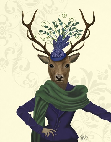 Deer and Fascinator