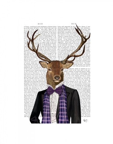 Deer in Evening Suit, Portrait