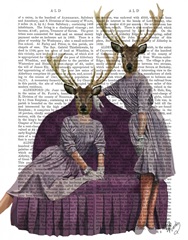Deer Twins in Purple