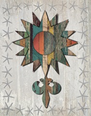 Distressed Wood Style Nautical Star 1