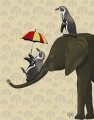Elephant and Penguins