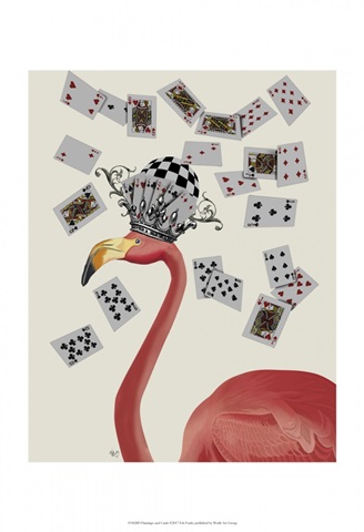 Flamingo and Cards