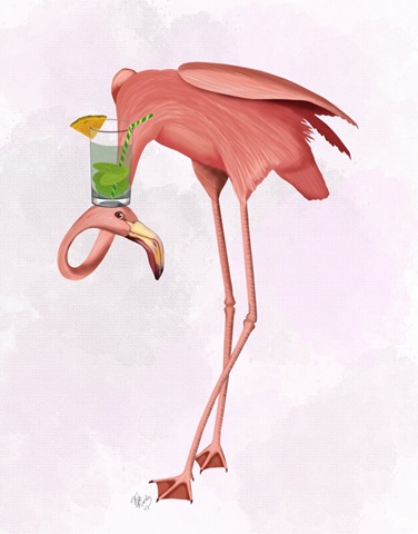 Flamingo and Cocktail 1