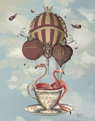 Flamingos in Teacup