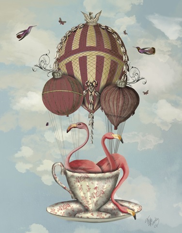 Flamingos in Teacup