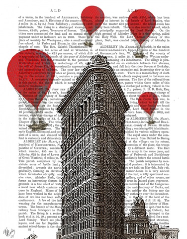 Flat Iron Building and Red Hot Air Balloons