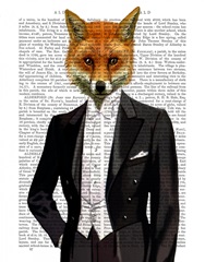 Fox In Evening Suit Portrait