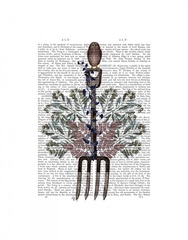 Garden Fork and Berries