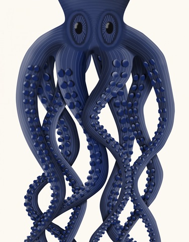 Giant Octopus Blue