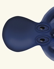 Giant Octopus Blue Triptych a