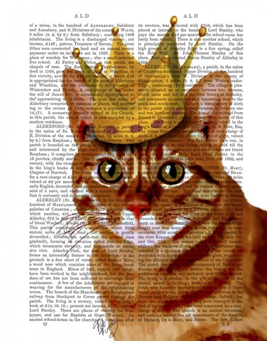 Ginger Cat with Crown Portrai