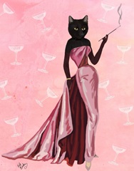 Glamour Cat in Pink