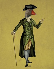 Goose in Green Regency Coat