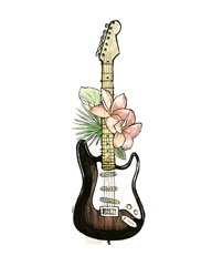 Guitar Foliage II
