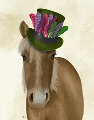Horse with Feather Hat