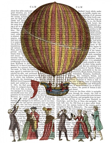 Hot Air Balloon And People