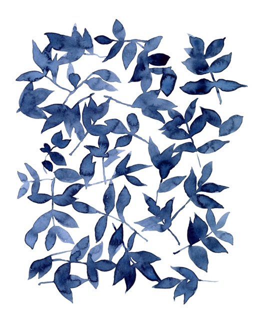 Indigo Fallen Leaves II