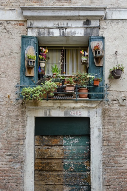 Italian Window Flowers I