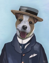 Jack Russell in Boater