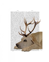 Labrador with Antlers