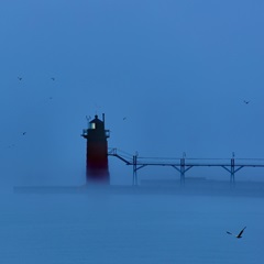 Lighthouse at Night II