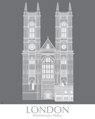 London Westminster Abbey Monochrome
