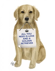 Love and Golden Retriever