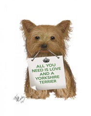 Love and Yorkshire Terrier