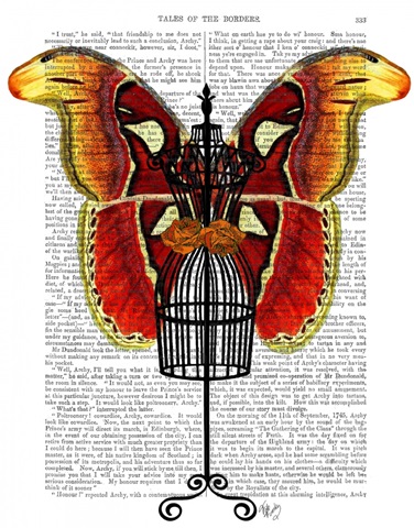 Mannequin Red And Yellow Butterfly