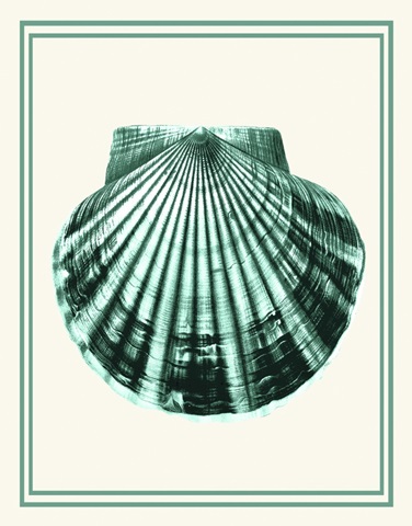 Mixed Nautical Green on Cream d