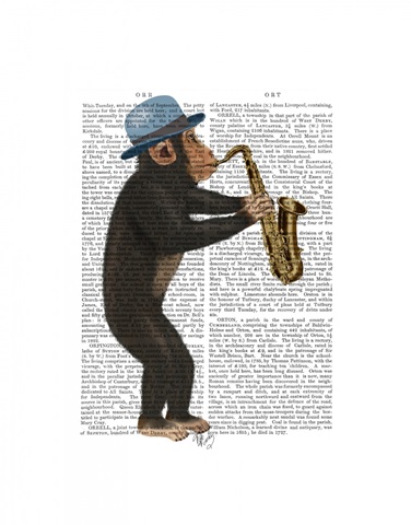 Monkey Playing Saxophone