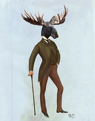 Moose In Suit Full