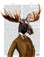 Moose In Suit Portrait