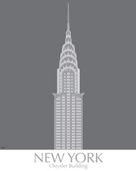 New York Chrysler Building Monochrome
