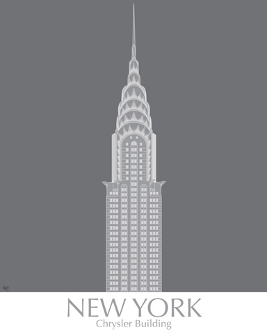 New York Chrysler Building Monochrome
