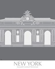 New York Grand Central Monochrome