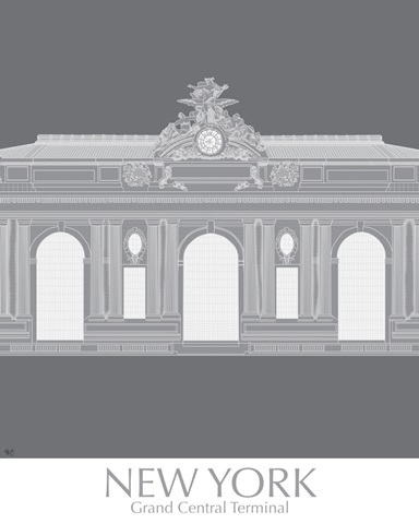 New York Grand Central Monochrome
