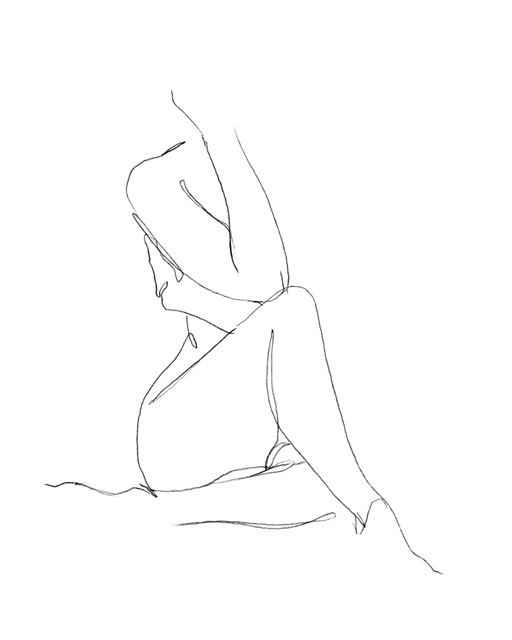 Nude Contour Sketch I