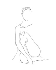 Nude Contour Sketch II