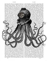 Octopus and Diving Helmet