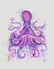 Octopus Rainbow Splash Pink