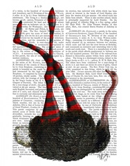 Ostrich with Striped Leggings