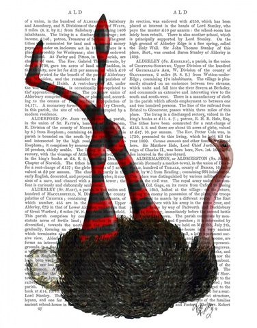 Ostrich with Striped Leggings