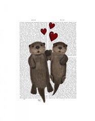 Otters Holding Hands