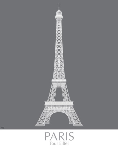 Paris Eiffel Tower Monochrome