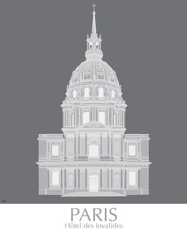 Paris Les Invalides Monochrome