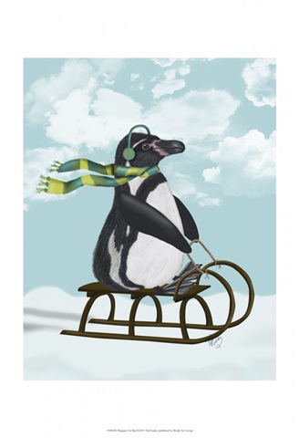 Penguin On Sled
