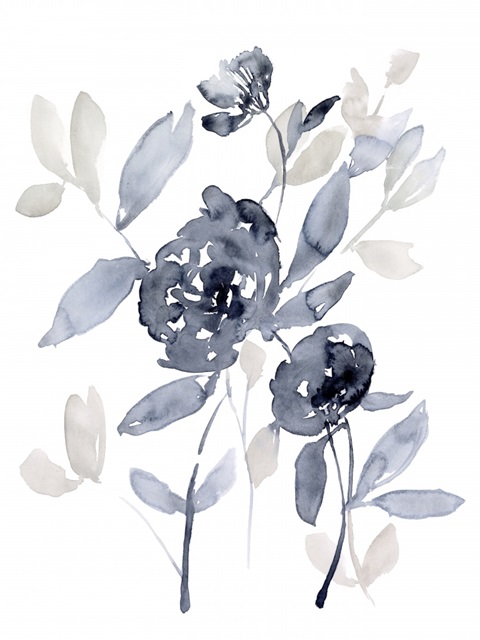 Peonies in Grey I